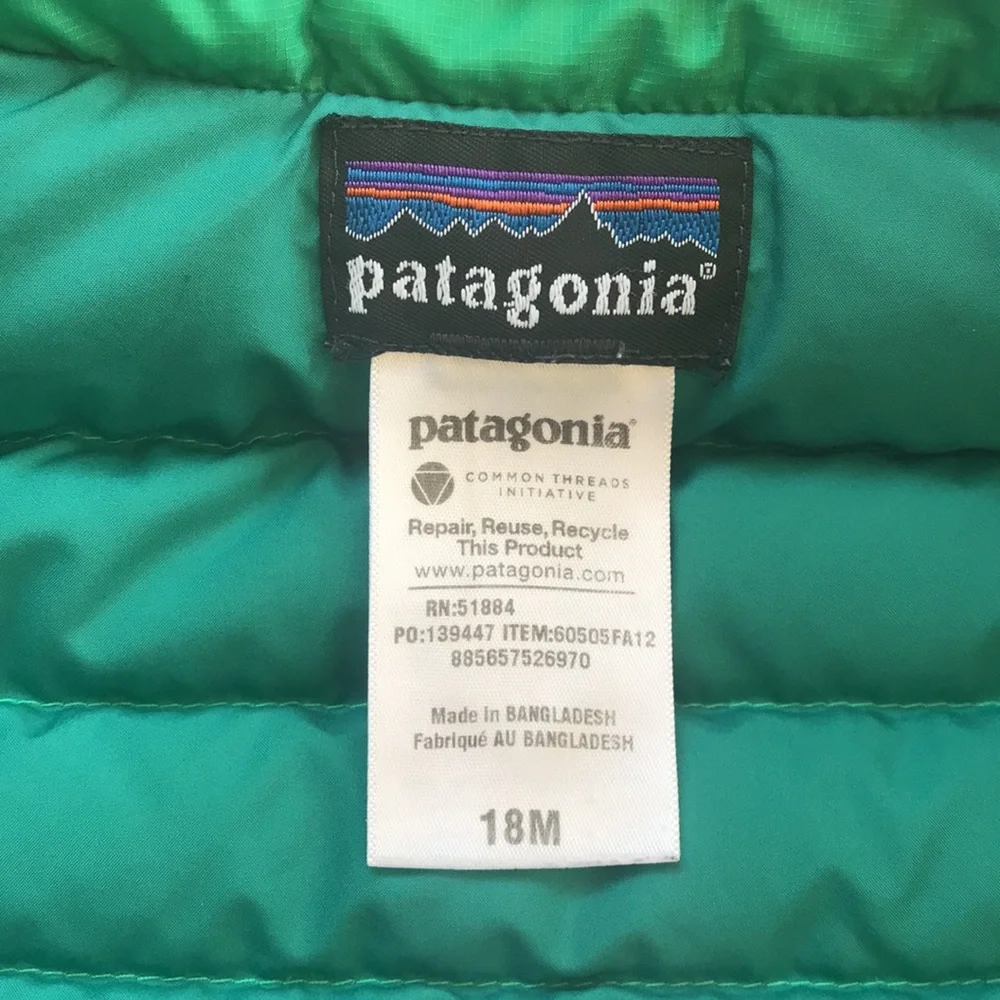 Patagonia Down Vest (size 18m)